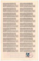 Budapest 1914. "A Magyar Korona Országai 4%-kal Kamatozó Törlesztéses Járadékkölcsön" álla...