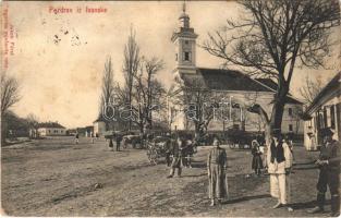 1913 Ivanska, Fő tér, templom. Jakob Fürst kiadása / main square, church (fl)