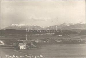 1923 Tengling am Waginger See (Taching am See); general view, church. Karl Sammüller photo