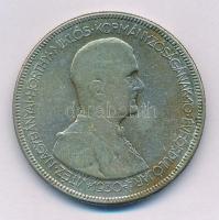 1930. 5P "Horthy jobbra" Ag T:2-,3 kis patina  Adamo P8