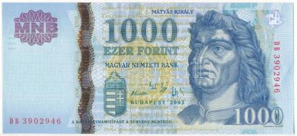 2005. 1000Ft DB 3902946 T:I Hungary 2005. 1000 Forint DB 3902946 C:UNC