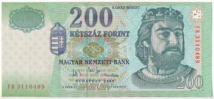 2007. 200Ft FB 3110489 T:I- Hungary 2007. 200 Forint FB 3110489 C:AU