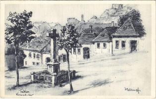 Budapest I. Tabán, Kereszt tér. Rigler R.J.E. 552. s: Helbing