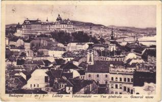 1928 Budapest I. Királyi vár, Tabán, látkép (EK)