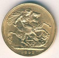 Nagy-Britannia 1893. Sovereign Au 7,9881g Victoria T:2