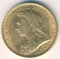 Nagy-Britannia 1893. Sovereign Au 7,9881g Victoria T:2