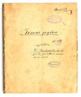cca 1880 Rentmeister Antal: Római jogtan, stencilezéssel sokszorosított egyetemi jegyzet aláhúzásokkal, borító nélkül, 316 p.