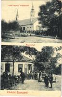 1909 Zsablya, Zabalj; Fő utca, városháza, nagyvendéglő. W.L. Bp. 2299-301. / main street, town hall, restaurant (EK)