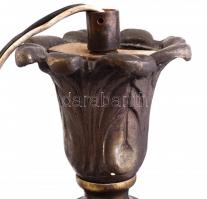 Réz csillár alkatrészekkel d: 42 cm és hozzá való falikarok burák nélkül