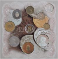 1998. 50f-200Ft (10xklf) forgalmi sor dísztokban + 1998. 100Ft alpakka "1848-1849. Szabadsághar...