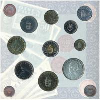 1997. 50f-200Ft (10xklf) forgalmi sor, benne 200Ft Ag "Deák", karton díszcsomagolásban T:B...