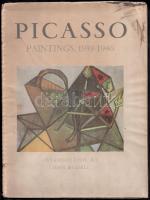 Picasso Paintings 1939-1946. Introduction by John Russel. London, 1946., Lindsay. Ofszet képekkel. 28x38 cm Kiadói kissé sérült papírkötésben.