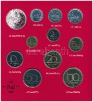 1994. 10f-200Ft (11xklf) forgalmi sor dísztokban, közte 1994. 200Ft Ag "Deák" T:PP Adamo F...