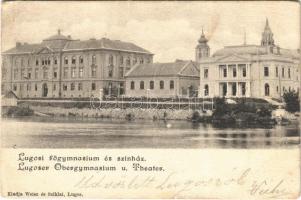 1901 Lugos, Lugoj; főgimnázium, színház / grammar school, theatre (EK)