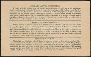 cca 1914-1918 I. világháborús propaganda anyag a magyar foglyokról az olasz táborban