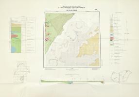 1966-1971 A Tokaji-hegység földtani térképe (Sárospatak, Olaszliszka, Mád), 3 db, 1:25 000, Magyar Á...
