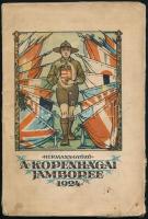 Hermann Győző: A koppenhágai Jamboree 1924. Bp., 1924. Magyar Versenycsapat. Kiadói papírkötésben, sérülésekkel.