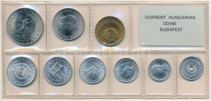 1981. 2f-10Ft (9xklf) érmés forgalmi sor fóliatokban T:1 Adamo FO14