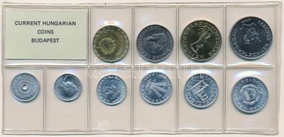 1986. 2f-20Ft (10xklf) érmés forgalmi sor fóliatokban T:1 Adamo FO19