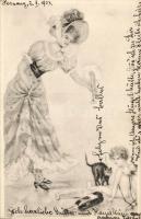 Cat, child, artist (b)