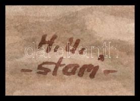 Sostarics Lajos (1896-1968): Vitorlások. Akvarell, papír, jelzett, 22,5×30,5 cm