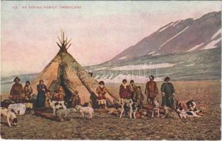 Greenland, An eskimo family, folklore