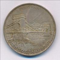 1956. 20Ft Ag "Tízéves a Forint" T:1- patina Adamo EM5