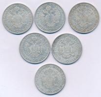 Ausztria 1831A 20kr Ag "I. Ferenc" (6x) T:2,2- 
Austria 1831A 20 Kreuzer Ag "Franz I...