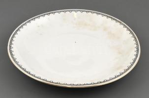 Moritz Zdekauer art deco étkészlet hiányos. 6 mélytányér, 5 lapos, 5 kicsi, 3 tálaló tál. levonóképe...