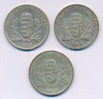 1926-1938. 1P Ag (3xklf) T:2 kis patina Adamo P6