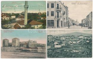 4 db RÉGI bolgár város képeslap / 4 pre-1945 Bulgarian town-view postcards: Vidin, Yambol, Pleven,