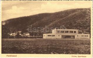 1939 Nándorhegy, Otelu Rosu, Ferdinand, Ferdinandsberg; Uzina, Sporthaus / gyári sportépület / factory sport house