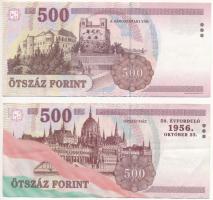 2001. 500Ft "EB" + 2006. 500Ft "EC" "50. évforduló 1956. október 23." ...
