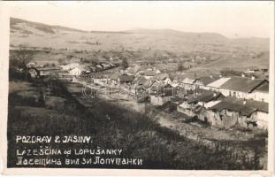 Kőrösmező, Yasinia, Yasinya, Jaszinya, Jassinja, Jasina; Lázescina od Lopusanky / Mezőhát (Lazescsina) látképe / general view. photo