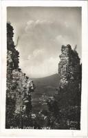 1939 Huszt, Chust, Khust; Zríceniny hradu / várrom / castle ruins (szakadás / tear)