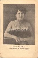Miss Heliott. Das Lebende Kuntswerk / Circus acrobat, tattooed woman (Franz Joseph I of Austria and Wilhelm II tattoos) (EK)