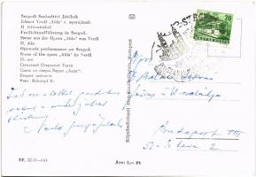 Szeged, Szegedi Szabadtéri Játékok. Jelenet Verdi "Aida" c. operájának II. felvonásából. B...