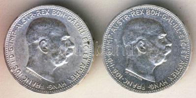 Ausztria 1914-1916. 1K Ag 2klf db T:1-/2