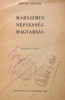 Révai József: Marxizmus, népiesség, magyarság. Bp., 1948, Szikra. Kiadói papírkötés, szakadozott borítóval, intézményi bélyegzővel.
