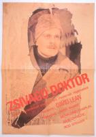 Zsivago Doktor amerikai film plakátja, Offset és Játékkártya Nyomda, hajtott, 80×56 cm