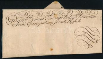1749 Grassalkovich Antal (1694-1771) személynök, a Magyar Kamara elnökének levele Balogh Ferencnek, ...