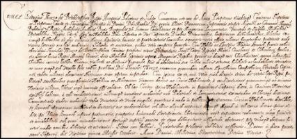 VÉDETT! 1613 Thurzó György gróf (1567-1616) nádor adományozólevele rokona, Thurzó Szaniszló szepesi ...