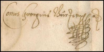 VÉDETT! 1613 Thurzó György gróf (1567-1616) nádor adományozólevele rokona, Thurzó Szaniszló szepesi ...