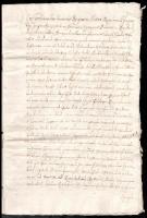 VÉDETT / NO EXPORT 1631 II. Ferdinánd határjáró oklevele Deáki (ma: Diakovce, SK) határairól, Thurzó...