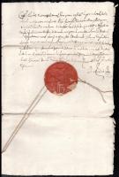 VÉDETT / NO EXPORT 1631 II. Ferdinánd határjáró oklevele Deáki (ma: Diakovce, SK) határairól, Thurzó...