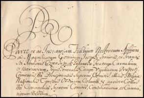 VÉDETT NO EXPORT 1715 III. Károlynak Esterházy József későbbi országbíró, és testvére Ferenc, később...