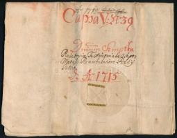 VÉDETT NO EXPORT 1715 III. Károlynak Esterházy József későbbi országbíró, és testvére Ferenc, később...