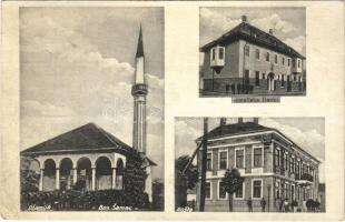 Samac, Bosanski Šamac; dzamija, posta, zemaljska banka / mosque, post office, bank (EK)