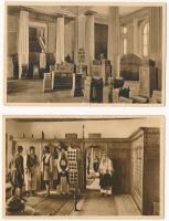 Sarajevo, Zem. muzej / Landesmuseum / museum interior - 4 pre-1945 postcards