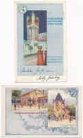 1898 (Vorläufer) Wien, Vienna, Bécs; Jubiläums Ausstellung / Anniversary exhibition - 2 postcards